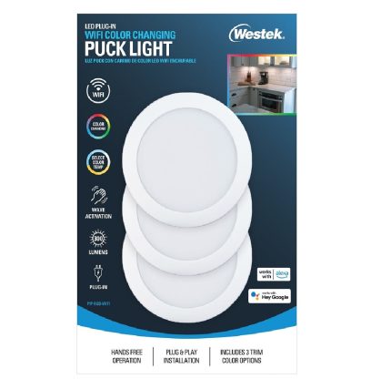Westek PIP-RGB-WIFI WiFi and Motion Controlled Puck Light